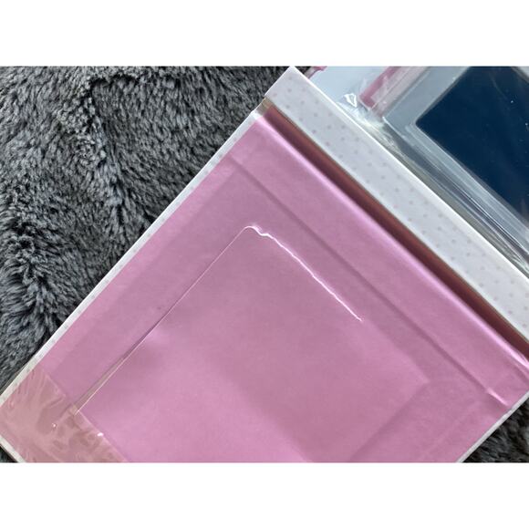 Pearhead Gingham Baby Memory Book Clean-Touch Ink Pad Pink - Picture 4 of 11